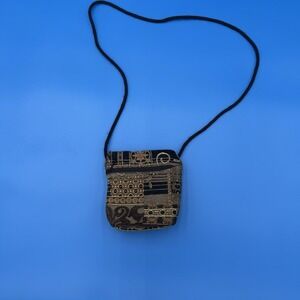 Wild West Tapestry Small Crossbody Bag Mini Zip Purse Travel Pouch Vintage